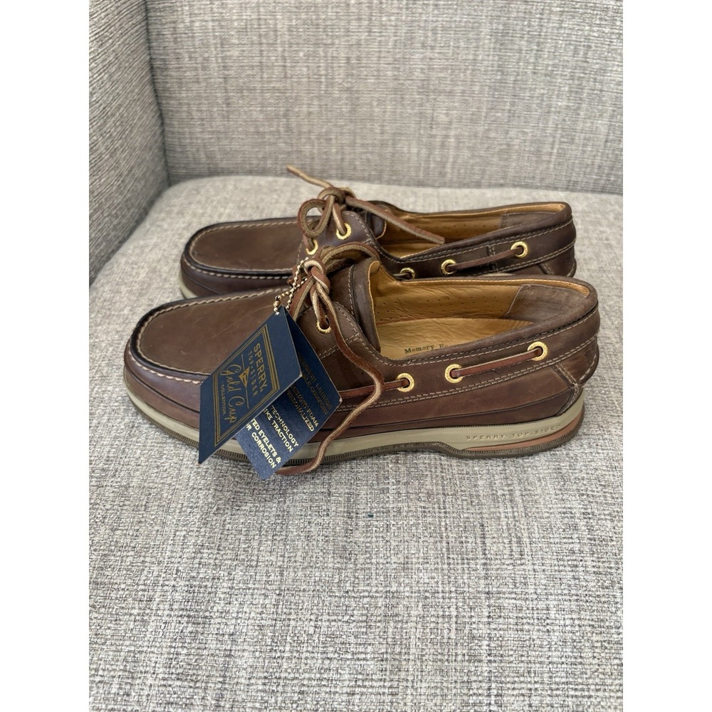 Sperry Mens Gold Cup ASV Boat Shoes Brown NEW Size 7M